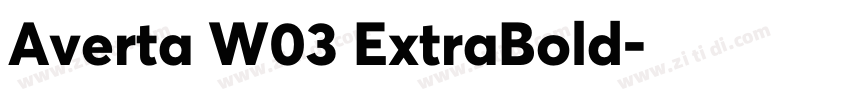 Averta W03 ExtraBold字体转换 Averta W03 ExtraBold字体转换